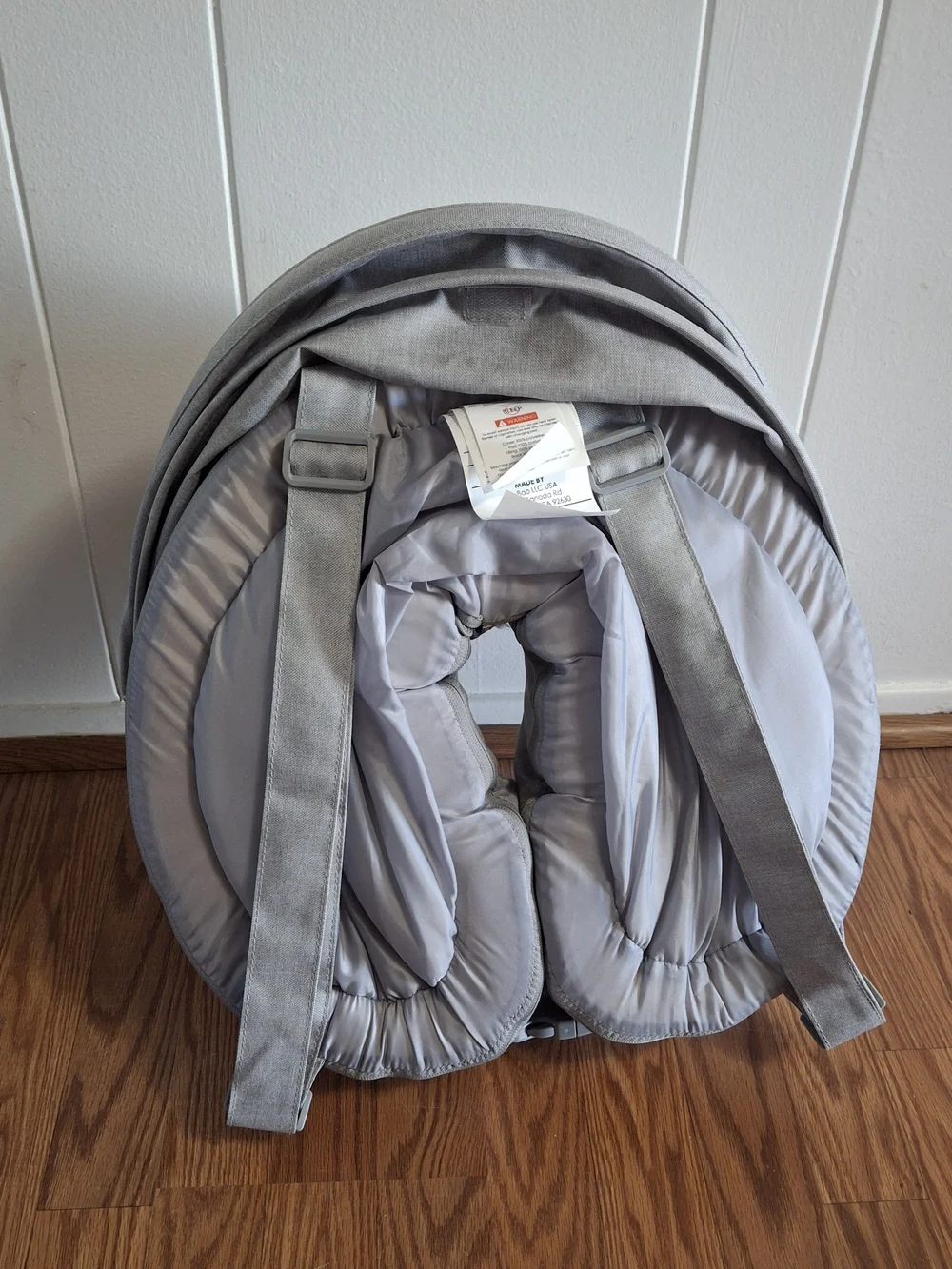 Lulyboo Portable Baby Nest in Light Gray - Foldable Travel Bassinet